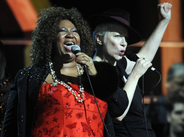 Annie Lennox and Aretha Franklin