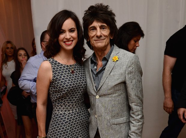 Sally Wood and Ronnie Wood