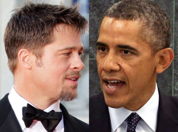 Brad Pitt and Barack Obama