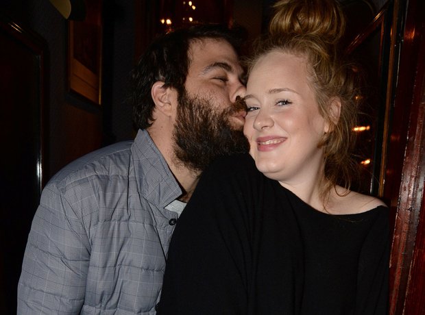 Adele and her boyfriend Simon Koneck