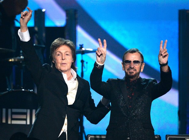 Paul McCartney and Ringo Starr at the Grammy Award