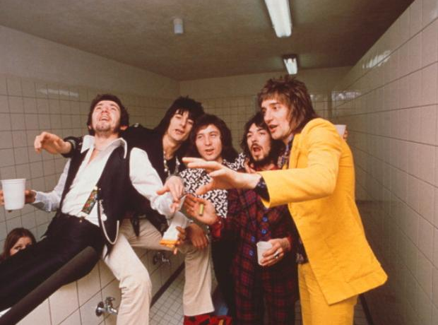 Rod Stewart and The Faces in 1971