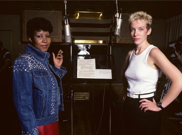Aretha Fraklin and Annie Lennox