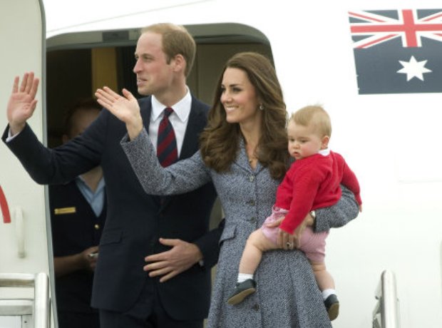 The Duke and Duchess of Cambridge and Prince Georg