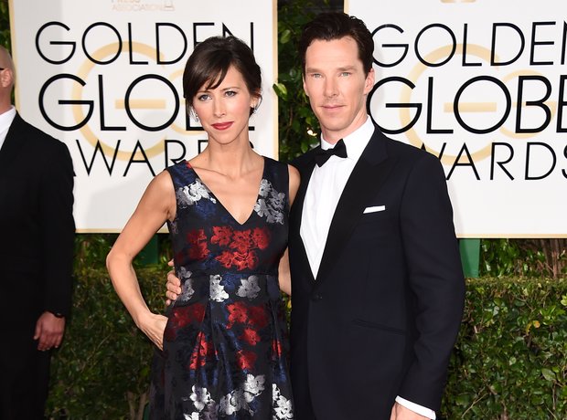 Golden Globes 2015 Benedict Cumberbatch and Sophie