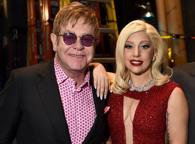 Sir Elton John and Lady Gaga