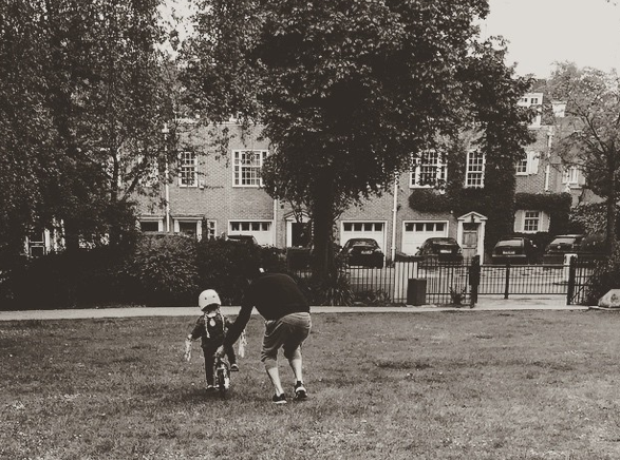 David Beckham and Harper