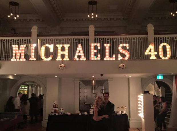 When his family surprised him with an EARLY 40th birthday party. - The