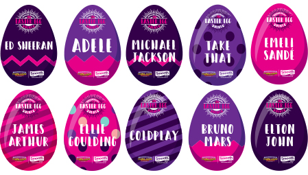 smooth easter eggs