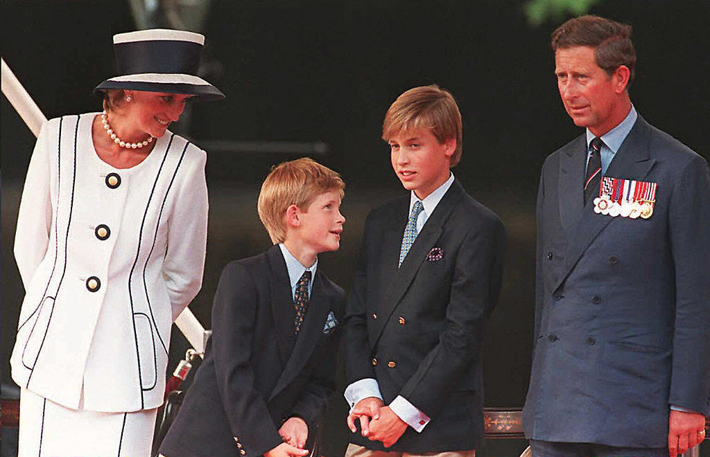 Diana, Charles, Prince William and Harry