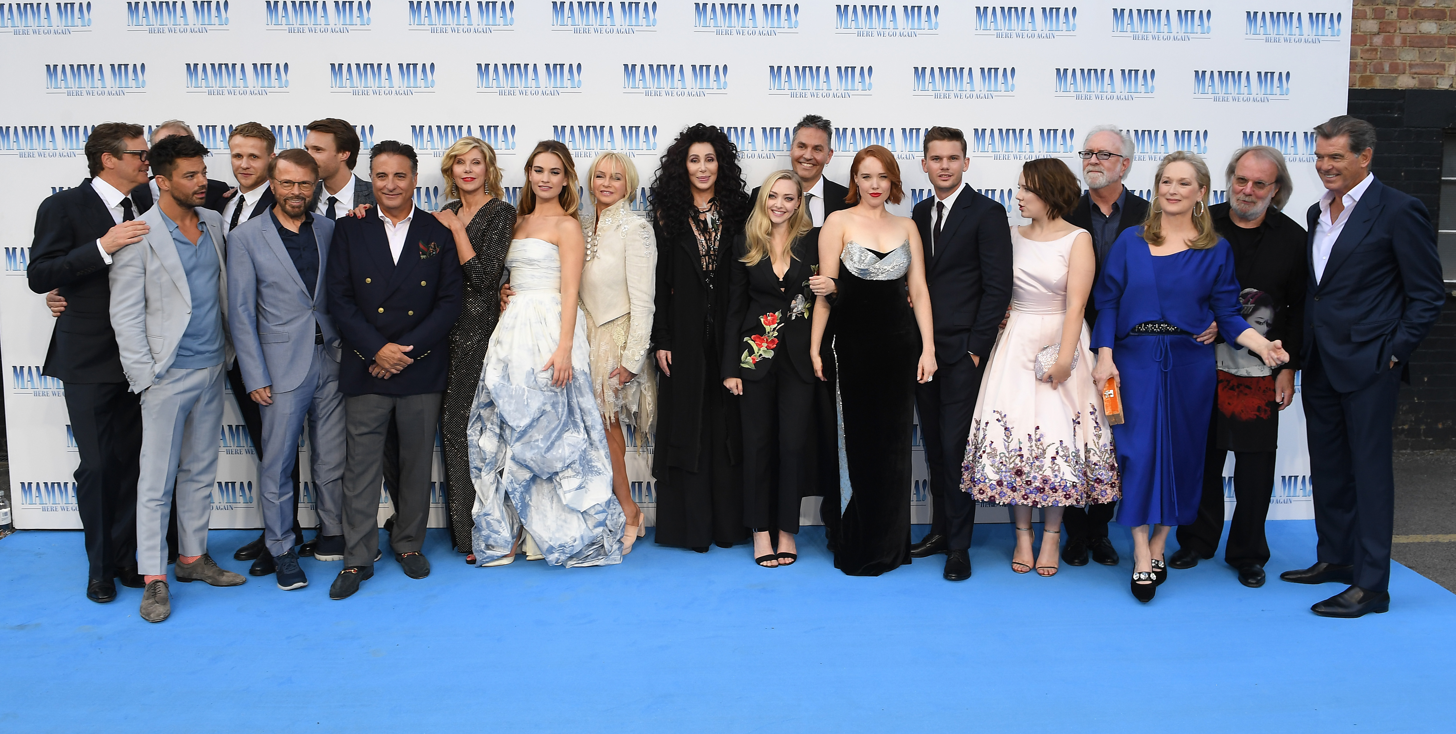 Mamma Mia 2 cast premiere