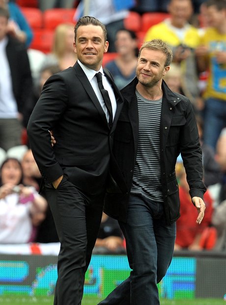 Robbie Williams and Gary Barlow