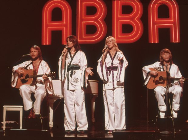 Abba all in white!