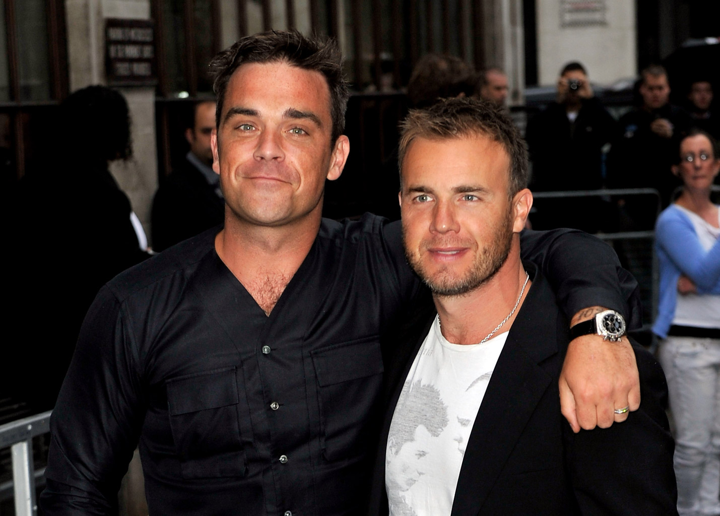 Robbie Williams and Gary Barlow