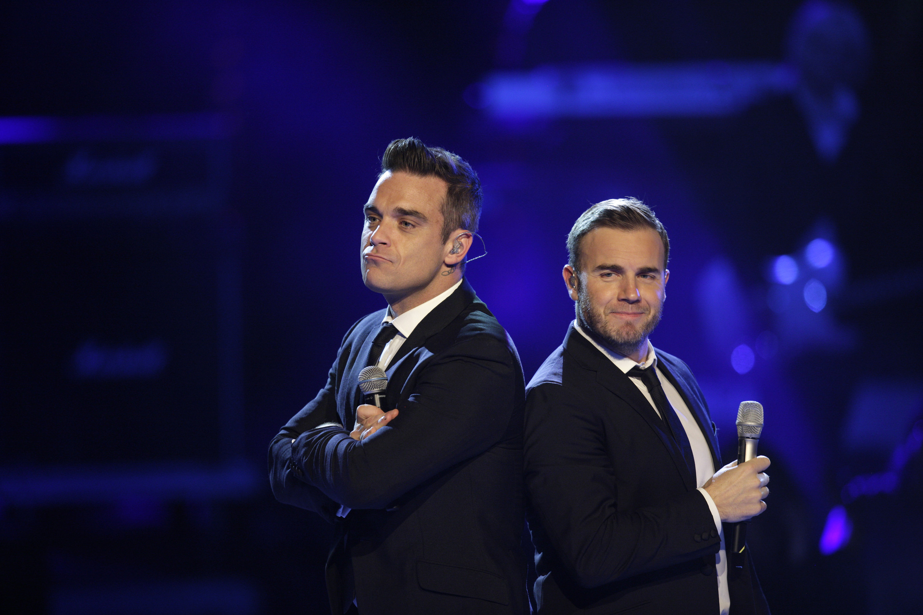 Robbie Williams and Gary Barlow