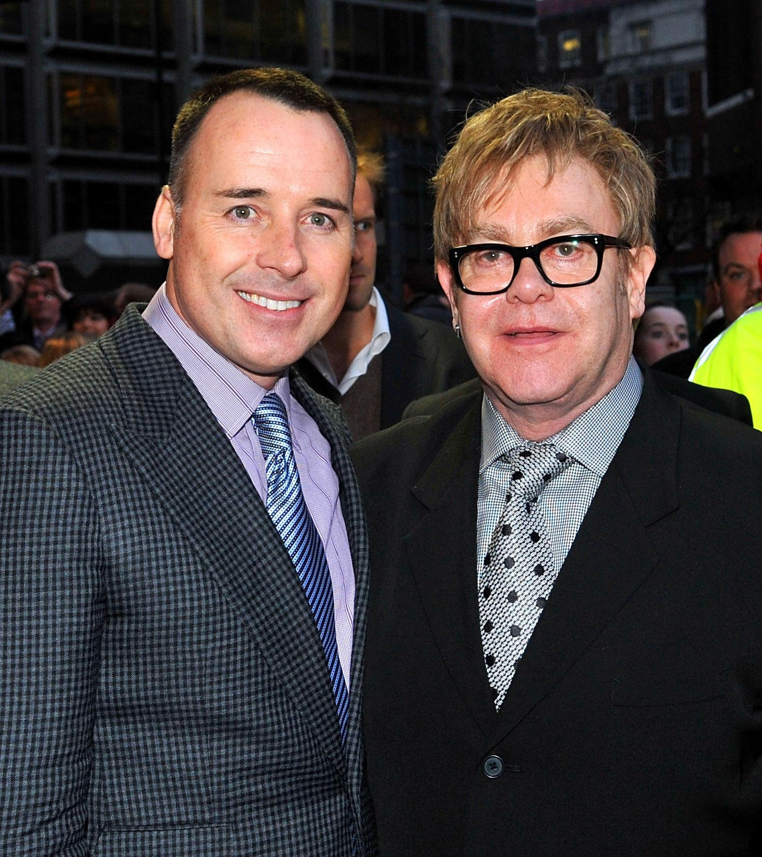 David Furnish and Sir Elton John