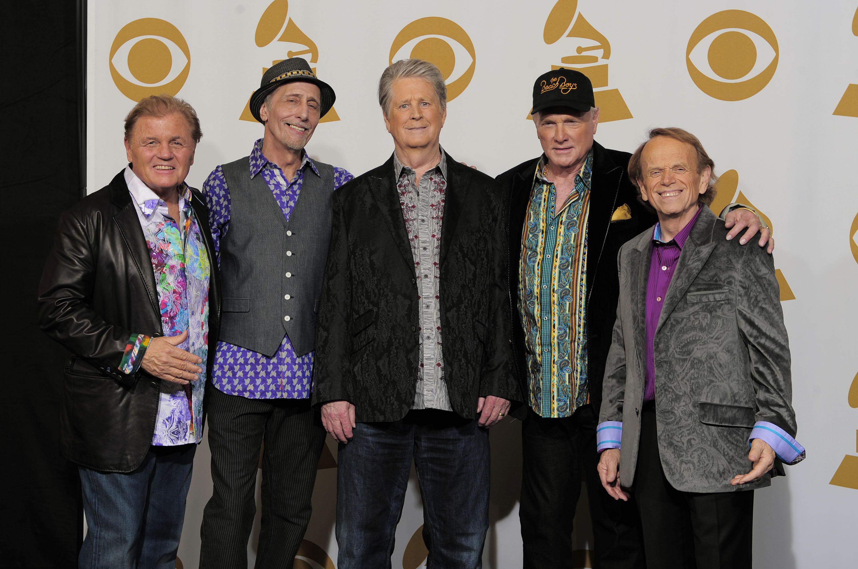 Beach Boys backstage at the Grammy Awards