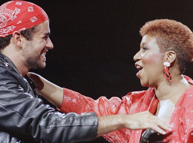 George Michael and Aretha Franklin