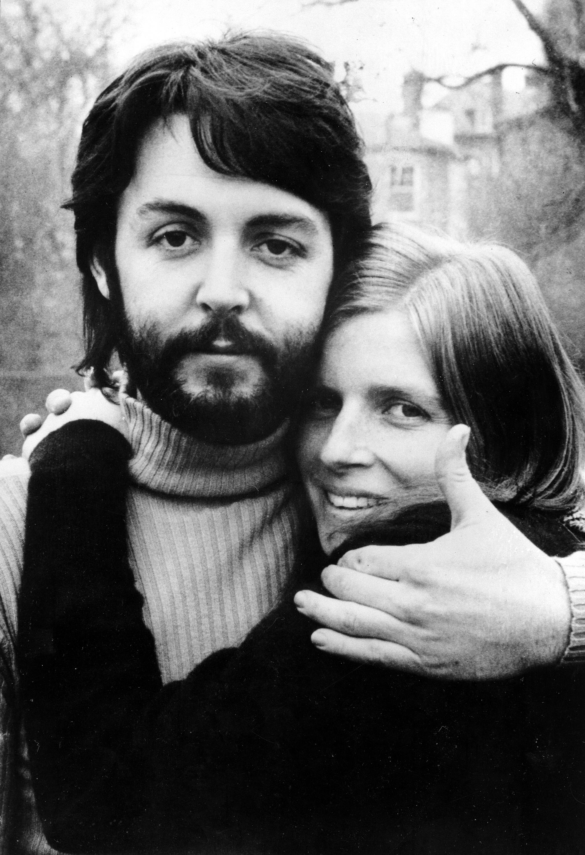 Paul McCartney with wife Linda