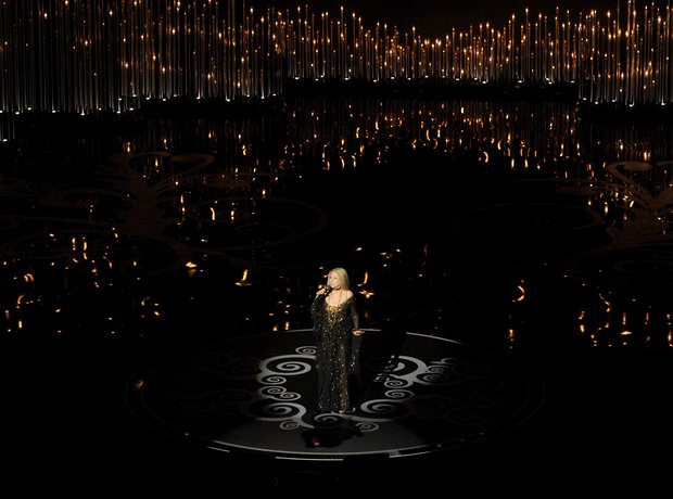 Barbra Streisand performs at the Oscars 2013