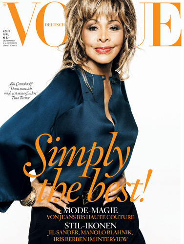 Tine Turner in Vogue Magazine 2013