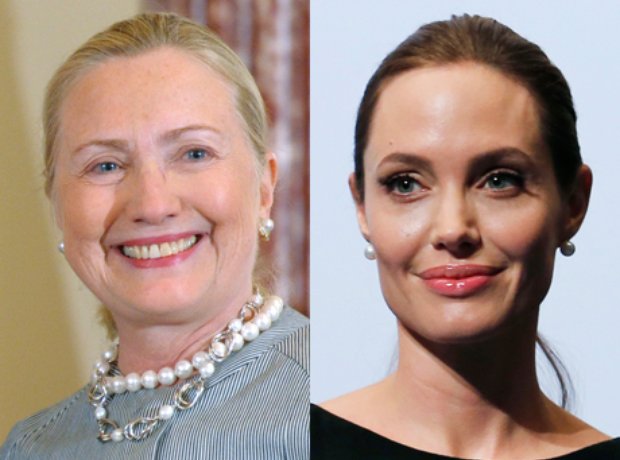 Hilary Clinton and Angelina Jolie