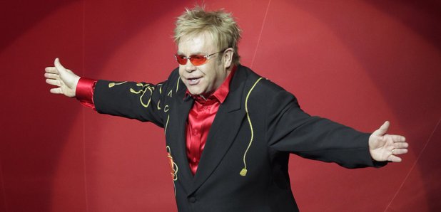 Elton John on stage