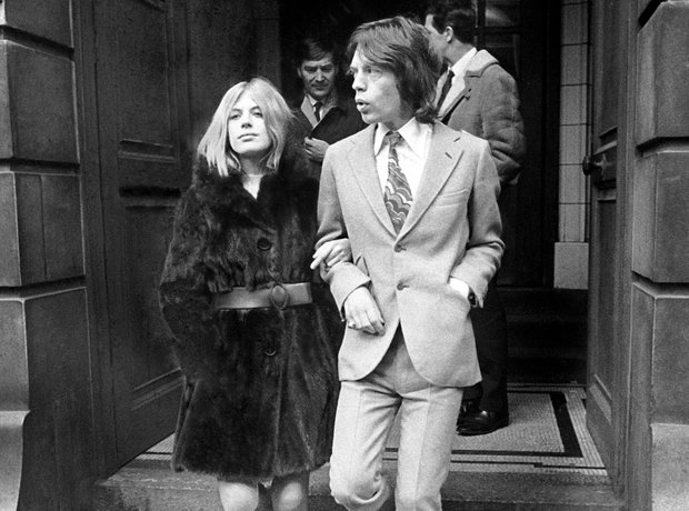 Mick Jagger and Marianne Faithfull