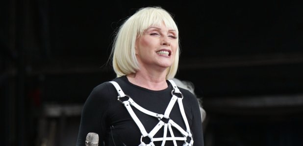 Debbie Harry of Blondie performing at Glastonbury 