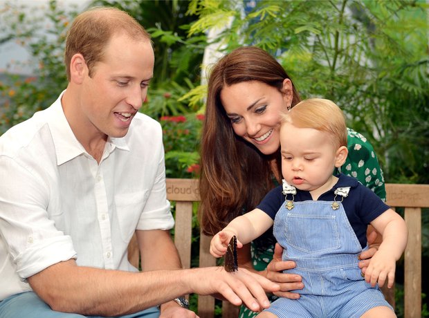 Duke and Duchess of Cambridge and George