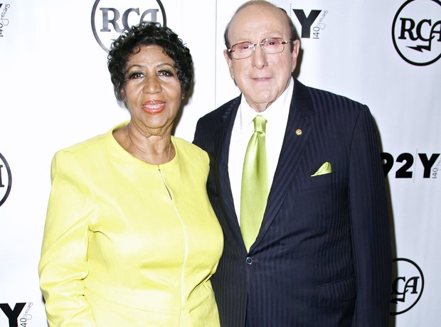 Aretha Franklin and producer Clive Davis