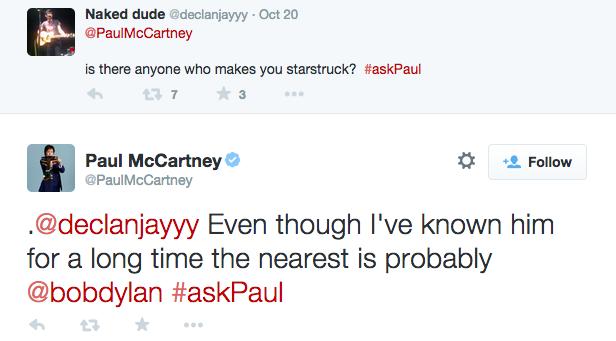 Paul McCartney Twitter Chat