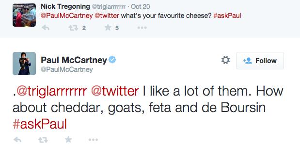 Paul McCartney Twitter Chat