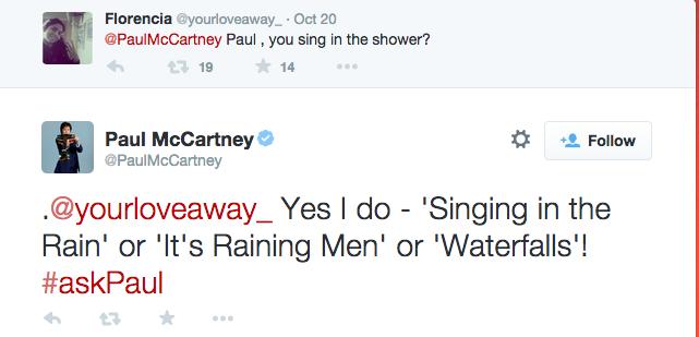 Paul McCartney Twitter Chat