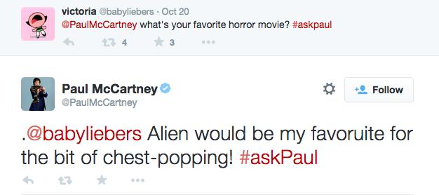 Paul McCartney Twitter Chat