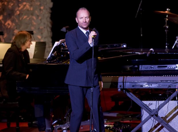 Sting performing