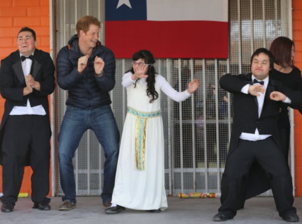 Prince Harry dancing