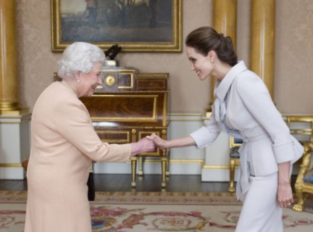 The Queen with Angelina Jolie