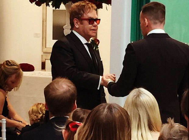 Elton John and David Furnish Wedding 2014