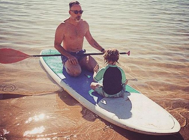 David Furnish and son