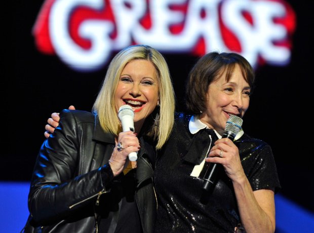 Olivia Newton-John and Didi Conn