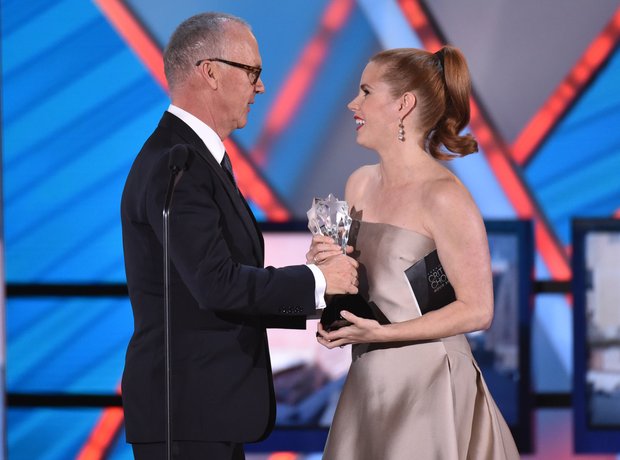 Michael Keaton and Amy Adams at Critics' Choice Mo