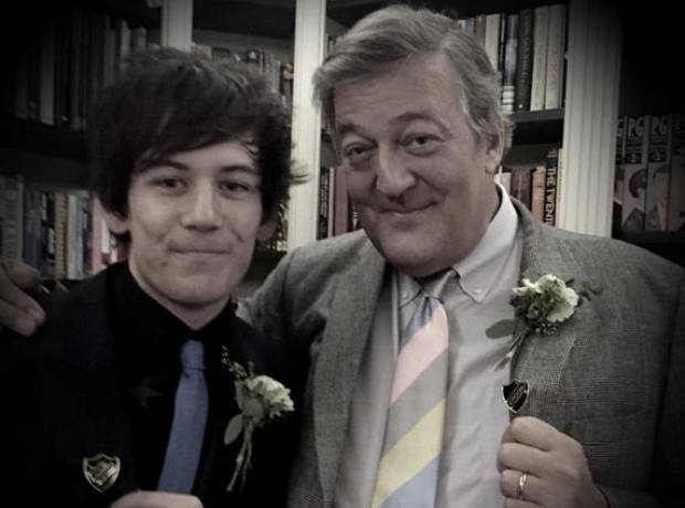 Stephen Fry and husband Elliott Spencer
