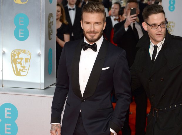 David Beckham at the Bafta Awards 2015