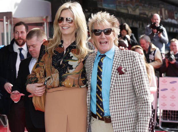 Penny Lancaster and Rod Stewart