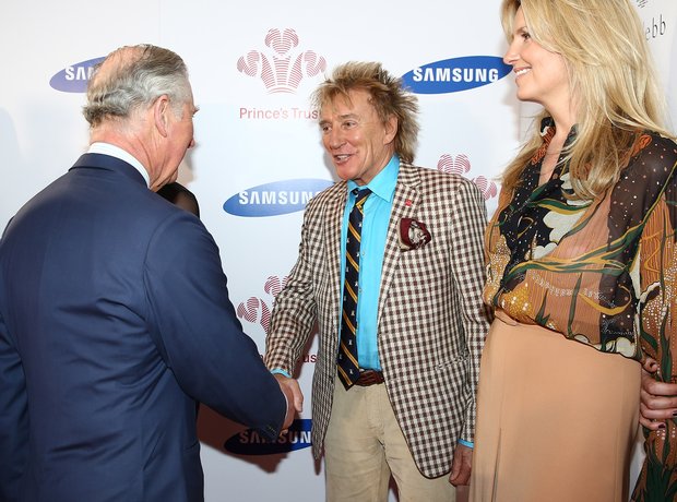 Prince Charles and Rod Stewart