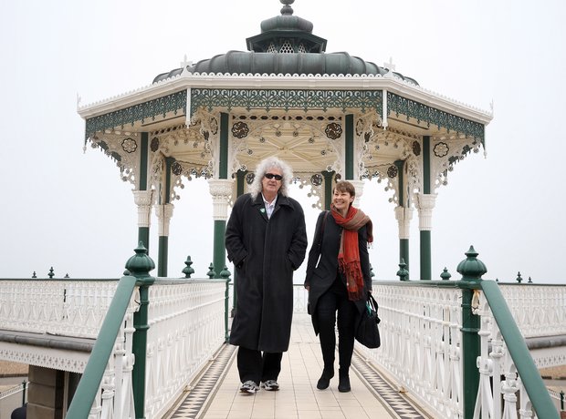 Brian May meets Caroline Lucas