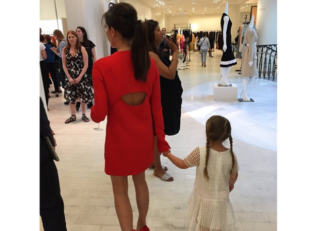 Victoria Beckham and Harper