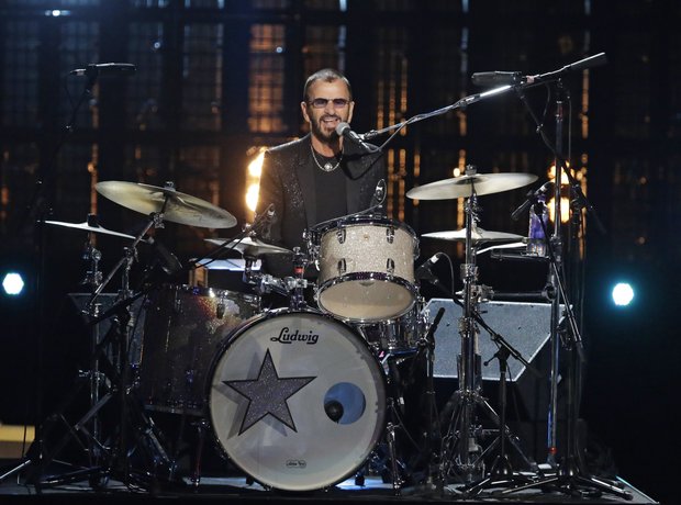 Ringo Starr performs at the Rock and Roll Hall of
