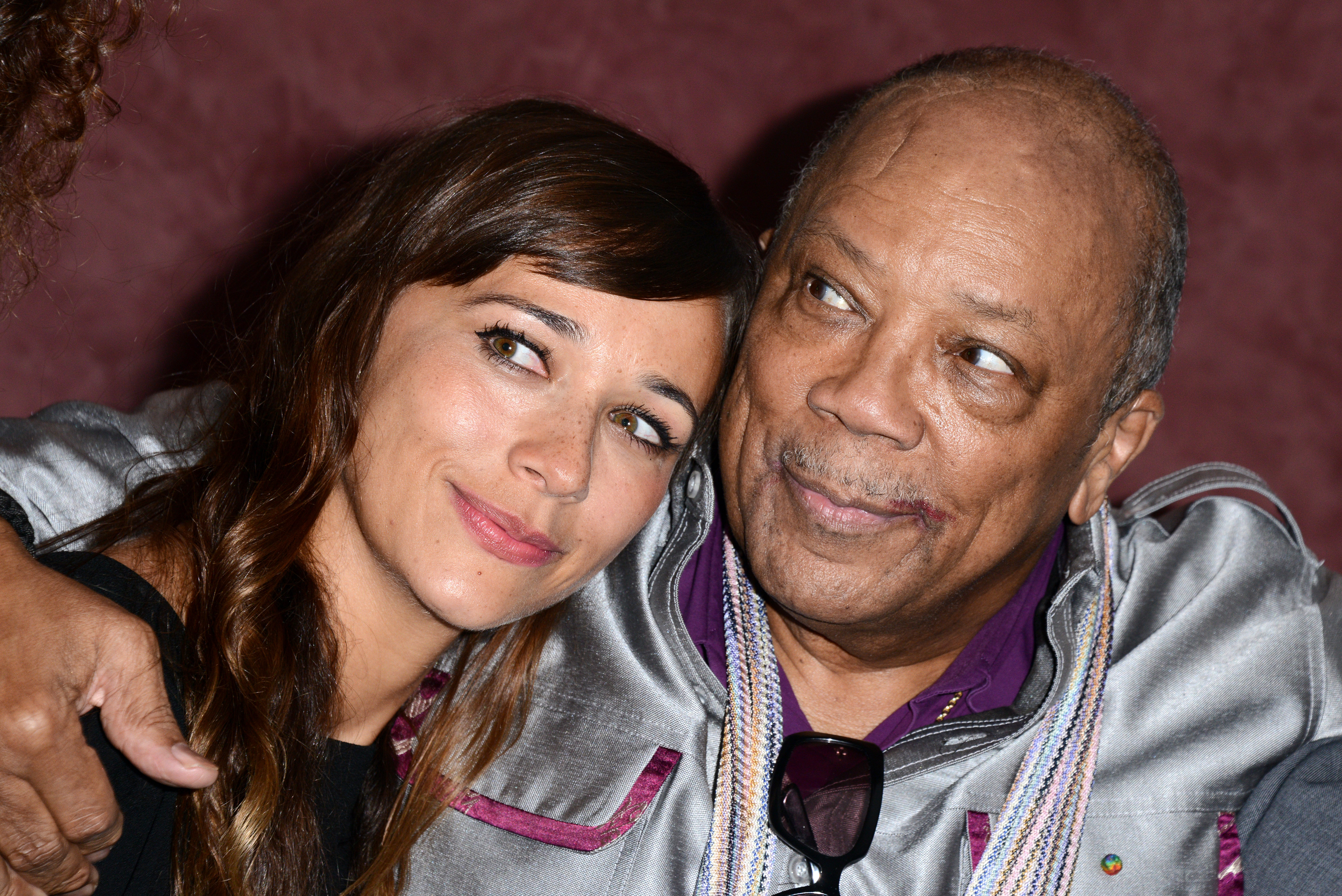 Rashida Jones and Quincy Jones